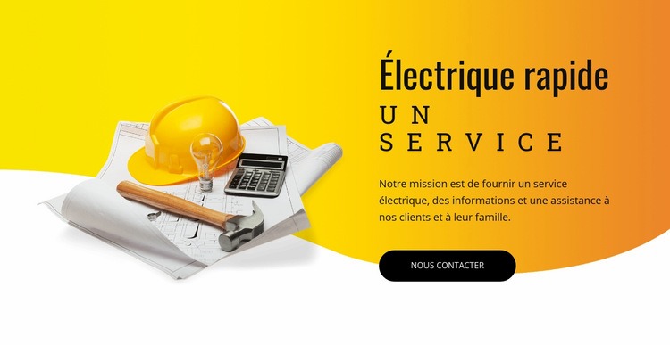 Services électriques Modèles de constructeur de sites Web