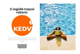 Trópusi Paradicsom - Modern Webhelytervezés