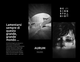 Arte Moderna Aurum Modello Di Sito Web CSS