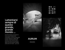 Arte Moderna Aurum - Modello HTML5 Reattivo