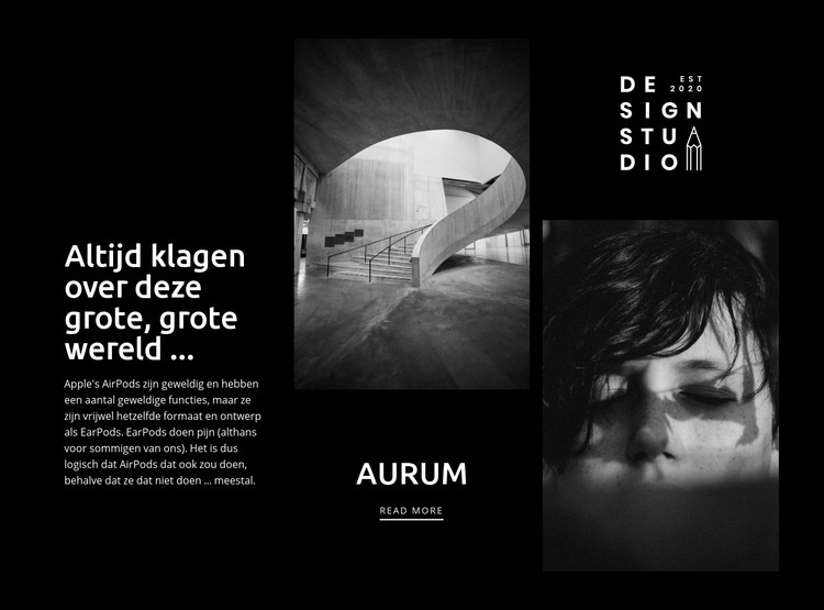 Moderne kunst aurum Html Website Builder