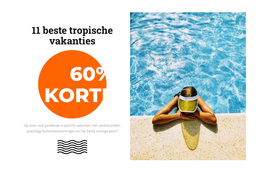 Tropisch Paradijs - Eenvoudig Te Gebruiken WordPress-Thema