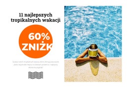 Tropikalny Raj - Darmowy Szablon Strony Internetowej