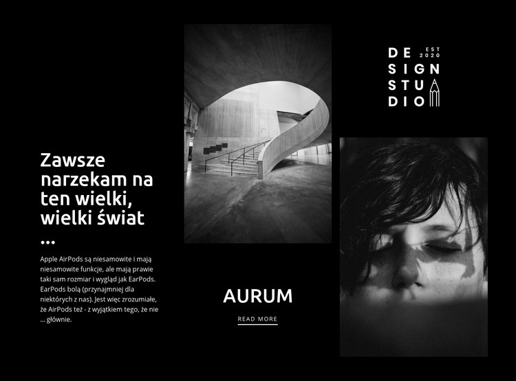 Aurum sztuki współczesnej Szablon CSS