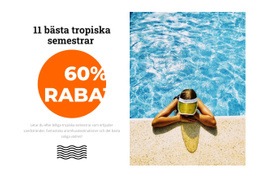 Tropiskt Paradis - HTML-Webbsidesmall