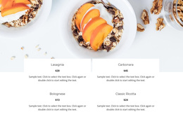 Italian Restaurant Menu Template