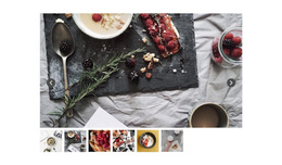 Slider With Food Photo - Free Website Template