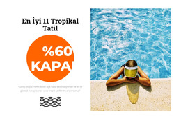 Tropikal Cennet - HTML Web Sayfası Şablonu