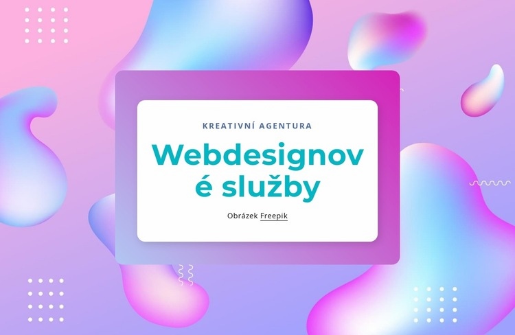 Webdesignové služby Webový design
