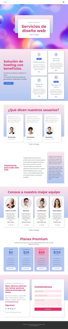 Conoce nuestro bloque de equipo - Maqueta de sitio web por Nicepage