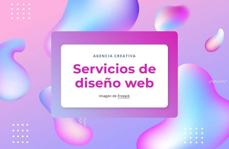 Servicios de diseño web Maqueta de sitio web