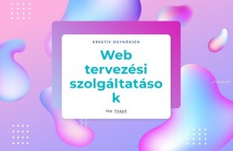 Web Tervezési Szolgáltatások – Testreszabható Sablon