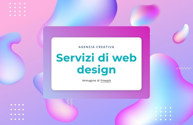 Servizi di web design Un modello di pagina