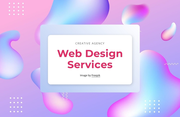 Web design services One Page Template