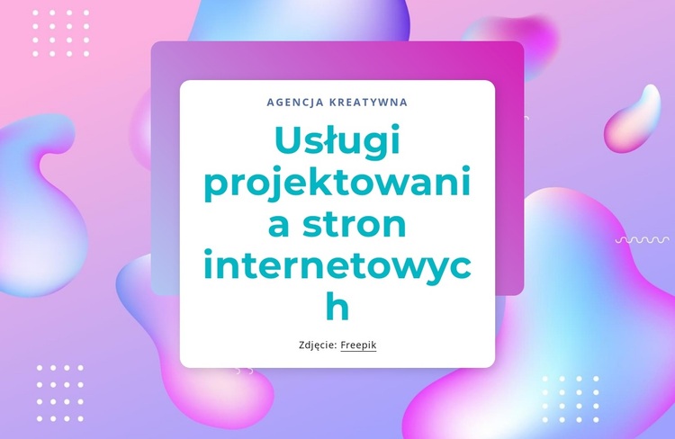 Usługi projektowania stron internetowych Motyw WordPress