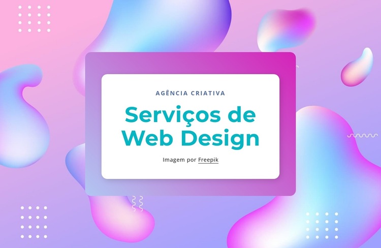 Serviços de web design Modelo de site