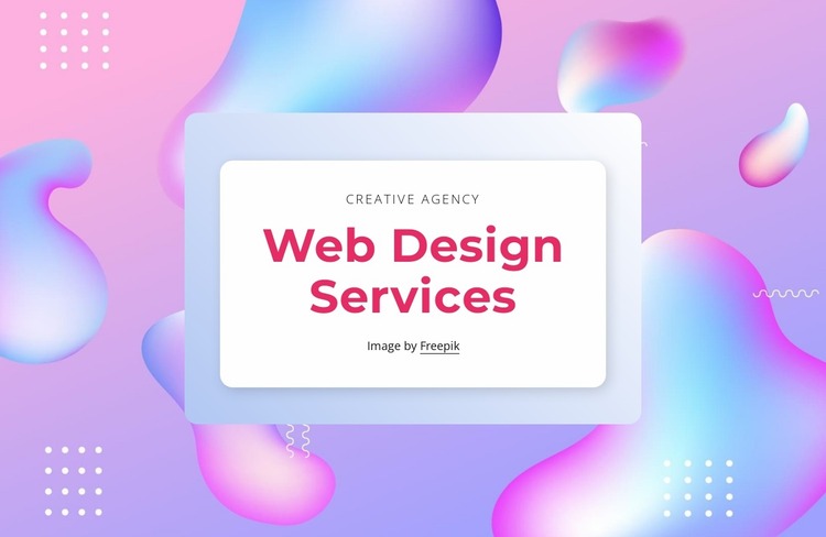 Web design services Website Mockup