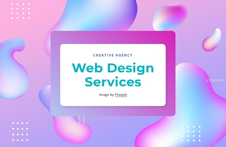 Web design services Wix Template Alternative