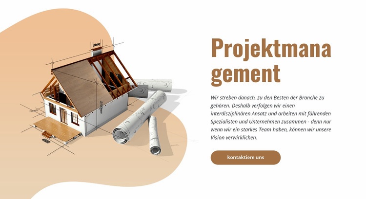 Bauprojektmanagement HTML5-Vorlage