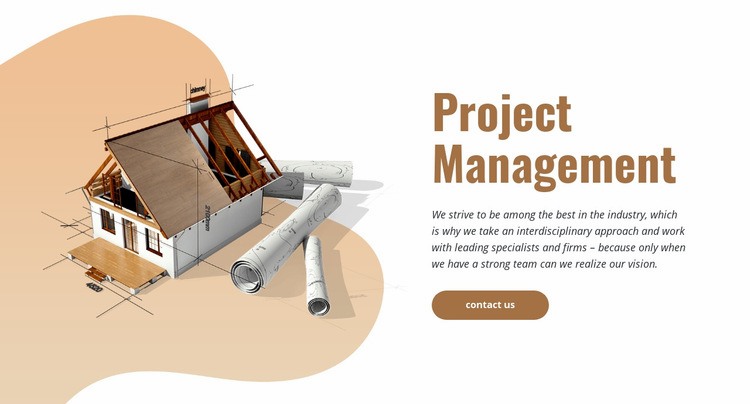 Construction project management Elementor Template Alternative