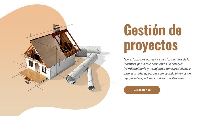 Gestión de proyectos de construcción Creador de sitios web HTML