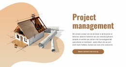 Beheer Van Bouwprojecten - Professionele Sjabloon Van Één Pagina