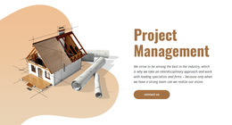 Construction Project Management - Professional One Page Template