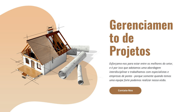 Gestão de projetos de construção Modelo de site