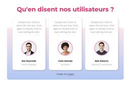 Témoignages Clients Avec Dégradé