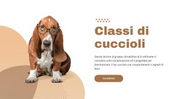 Addestramento Del Cucciolo Efficace E Facile Modello Di Sito Web CSS