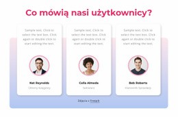 Opinie Klientów Z Gradientem Szablon Responsywny HTML5