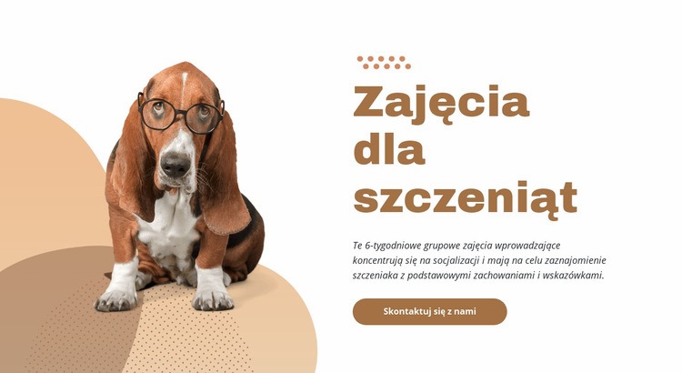 Skuteczny i łatwy trening szczeniąt Szablon HTML5