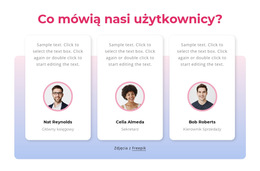 Opinie Klientów Z Gradientem - Szablon Strony Internetowej Do Pobrania Za Darmo