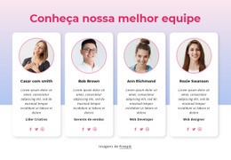 Conheça Nosso Bloco De Equipe