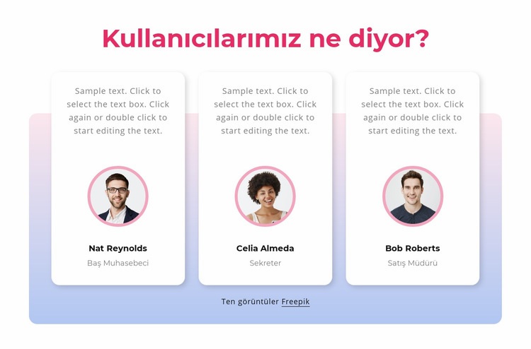 Gradyanlı müşteri referansları HTML5 Şablonu