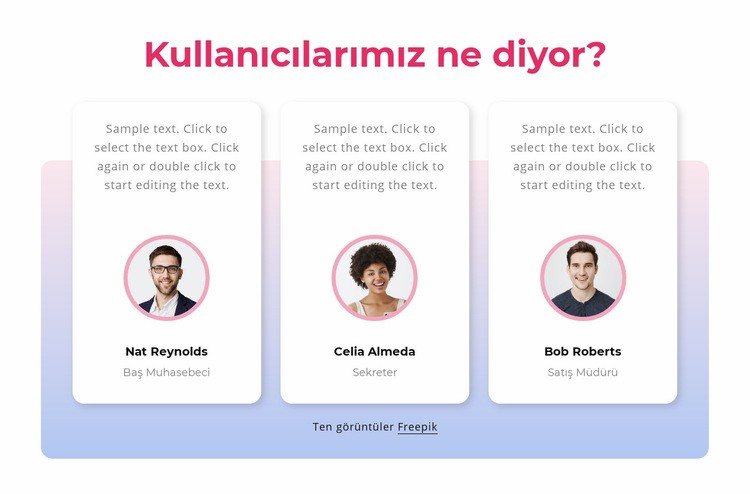 Gradyanlı müşteri referansları Web sitesi tasarımı