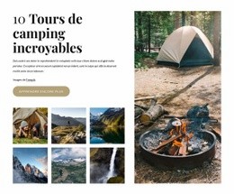 Créateur De Site Web Génial Pour Des Excursions De Camping Incroyables