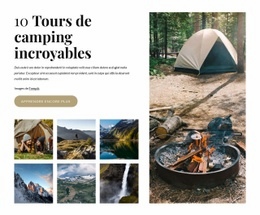 Des Excursions De Camping Incroyables - HTML Page Creator