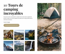 Des Excursions De Camping Incroyables - Modèles De Création De Pages Gratuits