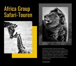 Reisesafari-Touren - Design HTML Page Online