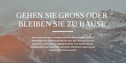 Maßgeschneiderte Abenteuer - Moderne Joomla-Vorlage