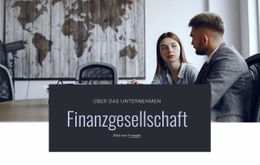 Finanzgesellschaft - Kostenlose Website-Vorlage