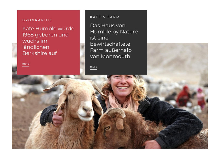 Tierfarm Website-Vorlage