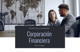 Corporación Financiera - Plantilla De Página De Destino