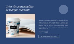 Modèle Web Réactif Pour Création De Produits De Marque