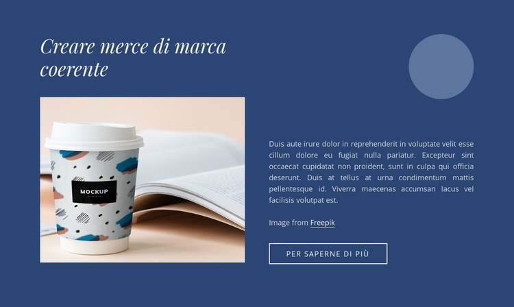 Creazione di prodotti di marca Modelli di Website Builder