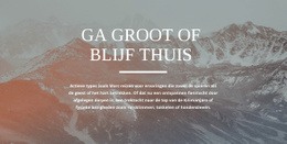 Op Maat Ontworpen Avonturen - Moderne HTML5-Sjabloon