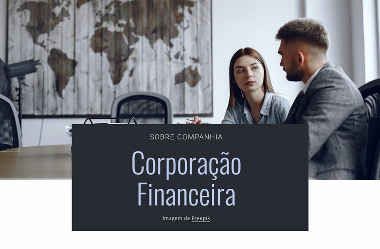 Corporação financeira Modelo HTML5