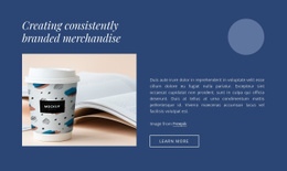 Creating Branded Merchandise Landing Page Template