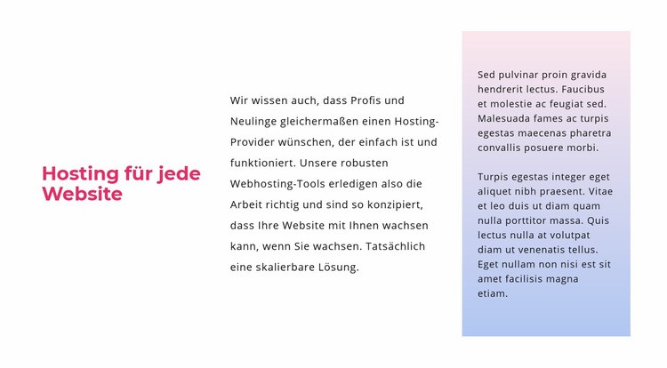 Text mit Farbverlauf HTML Website Builder